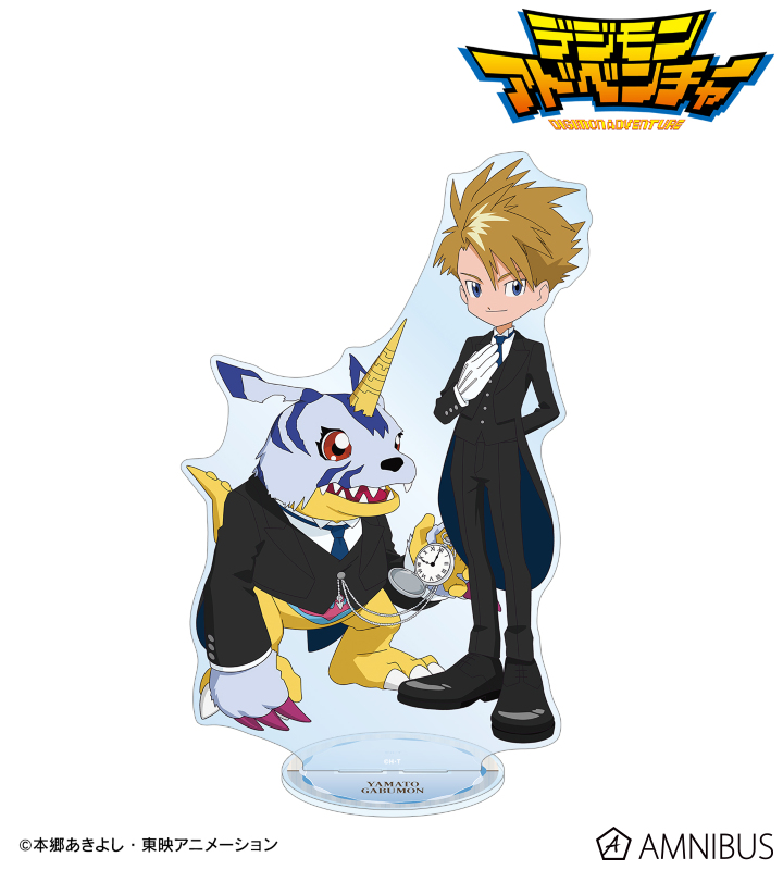 描き下ろし 石田ヤマト&ガブモン メイド&執事ver. 特大アクリルスタンド