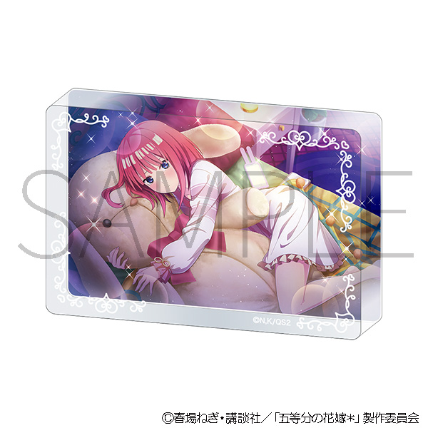 五等分の花嫁＊_アクリルブロック（パジャマパーティー）／中野二乃