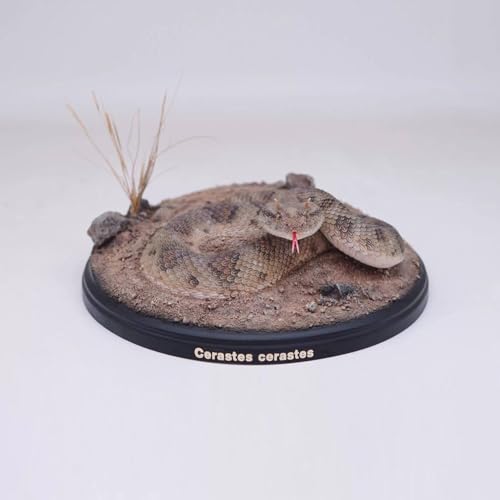 八里STUDIO 1：1サハラツノクサリヘビ フィギュア 20CM級 蛇 クサリヘビ科 動物 リアル プラモデル おもちゃ 模型 塗装済 完成品 置物 道具 [並行輸入品]