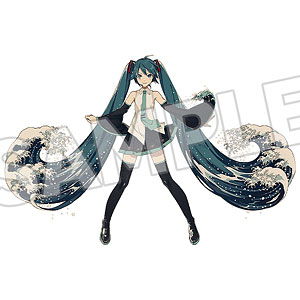 初音ミク×葛飾北斎 ぬいぐるみ 波