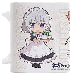 コスパ・デポ限定 東方Project×キュアメイドカフェ レミリア＆フラン＆咲夜 フルカラーマグカップ