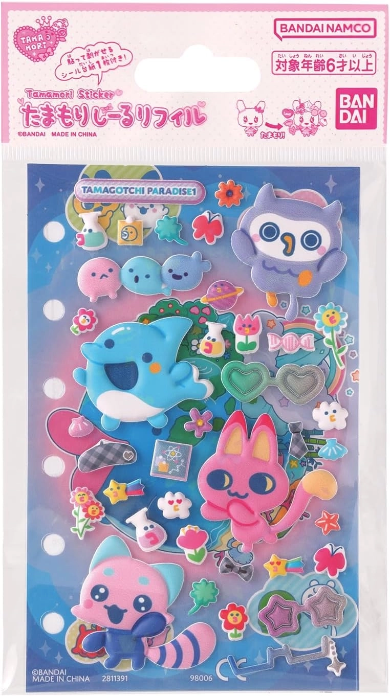 【2026年2月入荷分】たまごっち たまもりしーるリフィル Tamagotchi Paradiseセット1 バンダイ【予約】