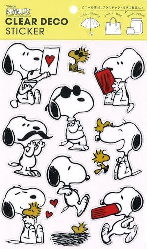 S&Cコーポレーション クリアデコステッカースヌーピー ポーズ PWD37