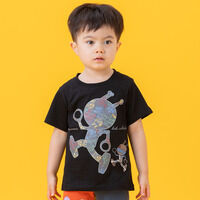 光る!シルエット刺繍Tシャツ だ...