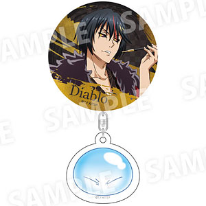 転生したらスライムだった件 アクリルチャーム付き缶バッジ(和装) ディアブロ