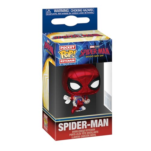 Funko Pop! Keychain ブランド・ニュー・デイ SPIDER-MAN: BRAND NEW DAY スパイダーマン (メタリックVer.)