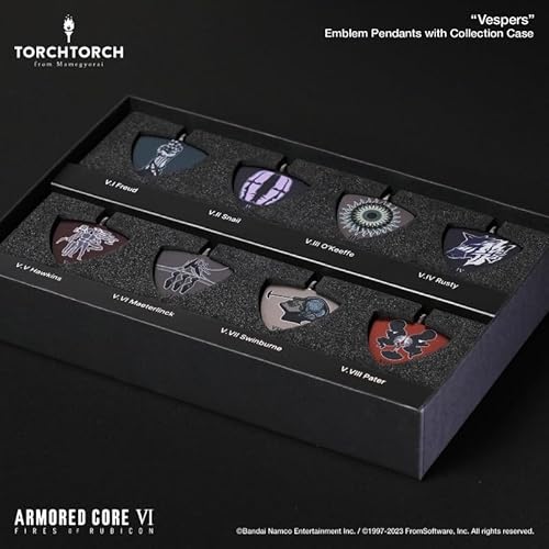 ARMORED CORE VI FIRES OF RUBICON × TORCH TORCH ヴェスパー部隊エンブレムペンダント コレクションケース付属8種セット