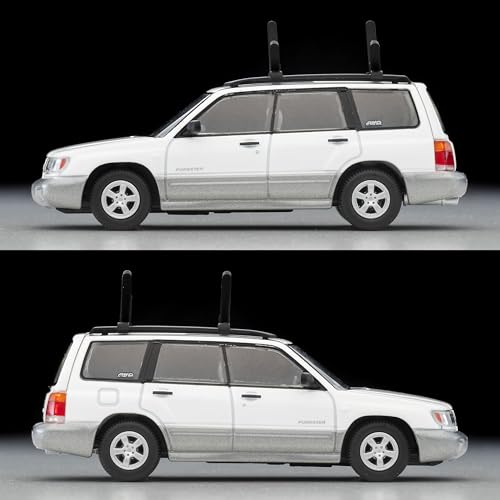 トミーテック (TOMYTEC) トミカリミテッドヴィンテージ ネオ 1/64 LV-N328b スバル フォレスター カスタム仕様 白/銀 カヤック、フィギュア付 完成品 334439