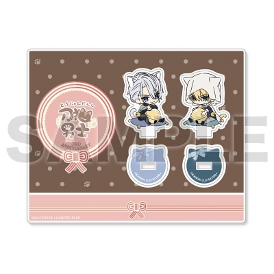 【グッズ-スタンドポップ】刀剣乱舞ONLINE 刀猫男士 三周年記念ミニアクリルキャラスタンドセット：山姥切国広・山姥切長義【再販】