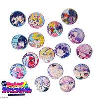 【ハピクロ!】New PANTY & STOCKING with GARTERBELT ホロホロ缶バッジ(全16種)