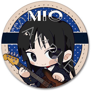 『けいおん！』 レザーバッジ(丸形) B(秋山澪)