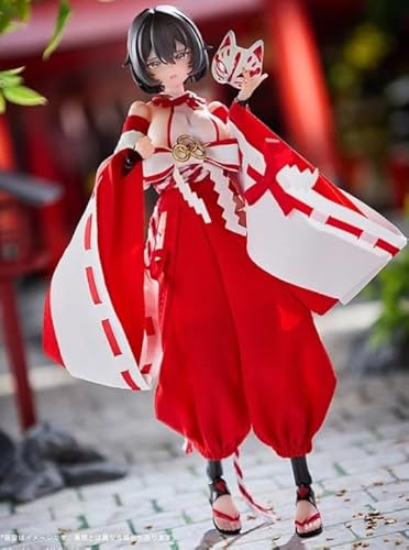 [AC]Sushing 戦闘巫女 上藤桔梗 1/12 可動 アクションフィギュア ヘット 素体 衣装 アクセサリー フルセット