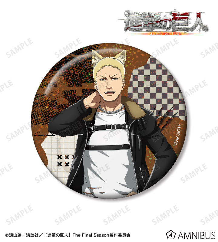 描き下ろし ライナー 狼男ver. 75mmホログラム缶バッジ