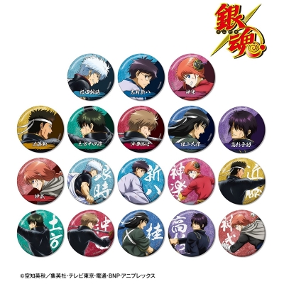 【グッズ-バッチ】銀魂 描き下ろし 戦う背中ver. 第2弾 トレーディンググリッター缶バッジ【再販】