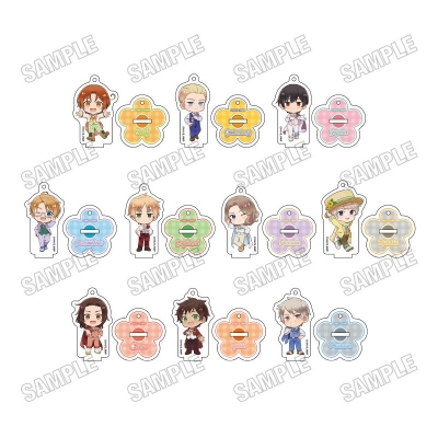【グッズ-キーホルダー】アニメ「ヘタリア World★Stars」 ミニキャラアクリルキーホルダーコレクション【フラワーパレードver.】【再販】