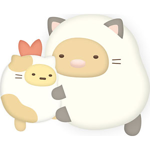 AB41703 すみっコぐらし プチすみっコねこぐらしマスコット とんかつ/えびふらいのしっぽ
