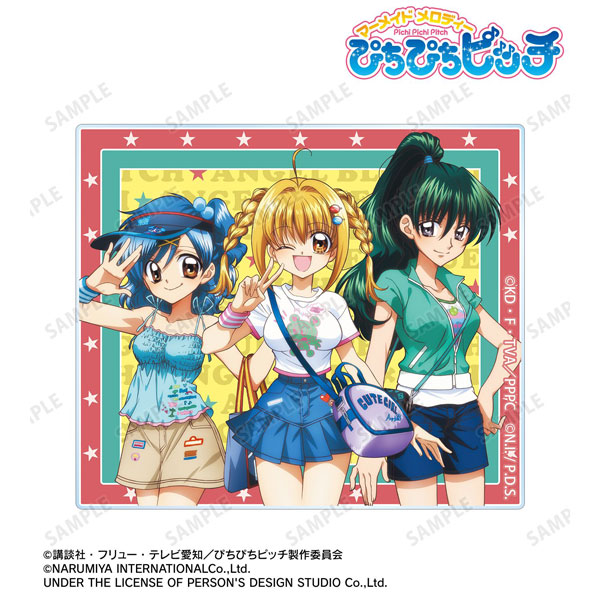 アニメ「ぴちぴちピッチ」 ANGEL BLUEコラボ 描き下ろし 集合 アクリルカード ver.A