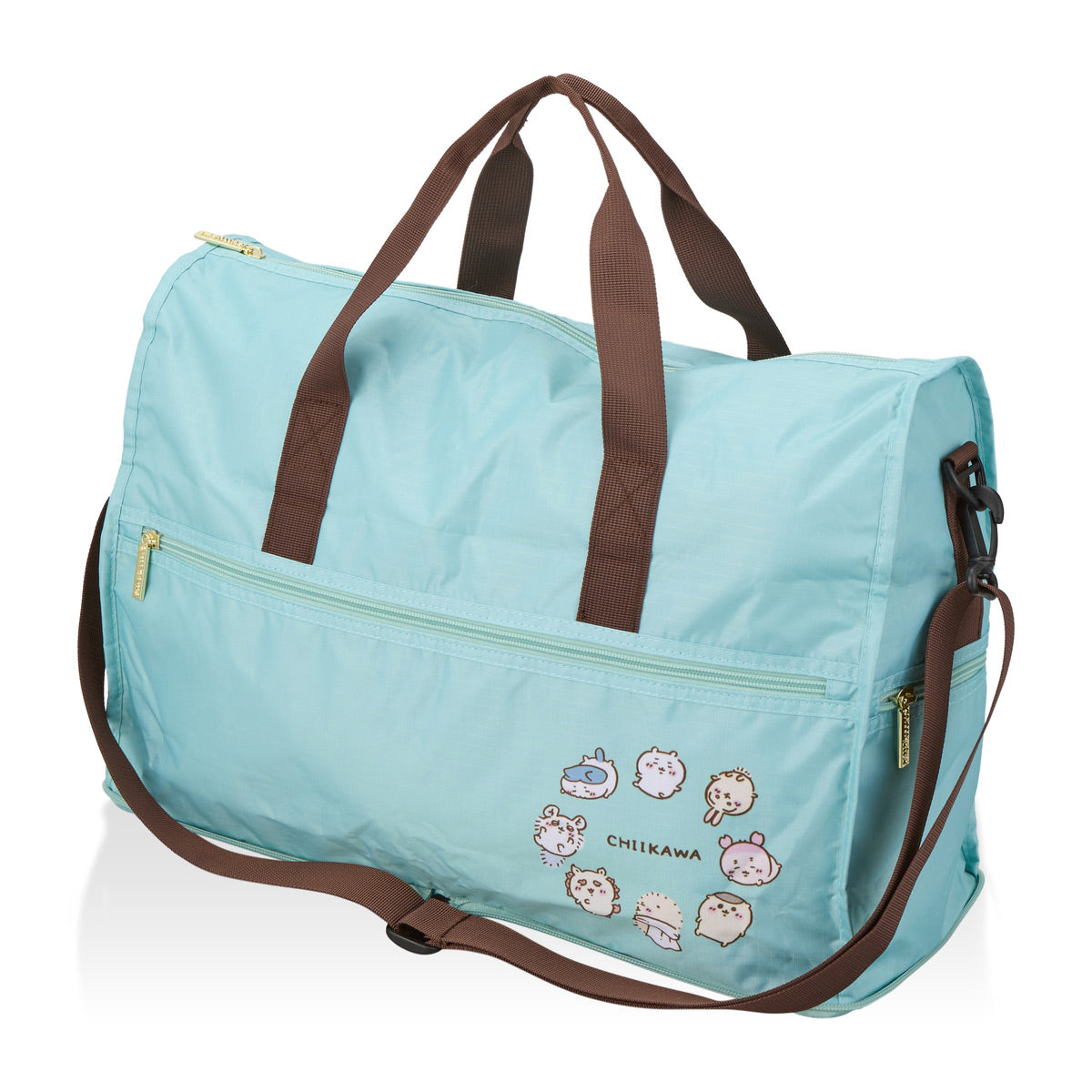 ちいかわ 折り畳みボストンバッグ(ミントサークル)