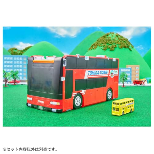タカラトミー(TAKARA TOMY) トミカ トミカビークルタウン ビッグに変形 2階だてバスロータリー (トミカ付き) ミニカー おもちゃ 3歳以上