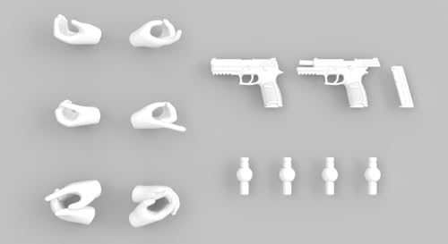 トミーテック リトルアーモリー LA-OP23 メガミデバイス用銃の持ち手2 ホワイト プラモデル用パーツ 334828