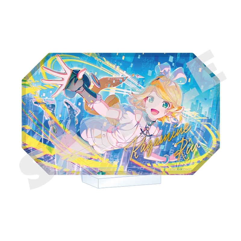 プロジェクトセカイ カラフルステージ！ feat. 初音ミク ワールドリンク アクリルブロックスタンド 鏡音リン