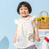 ドット柄アップリケチュニック