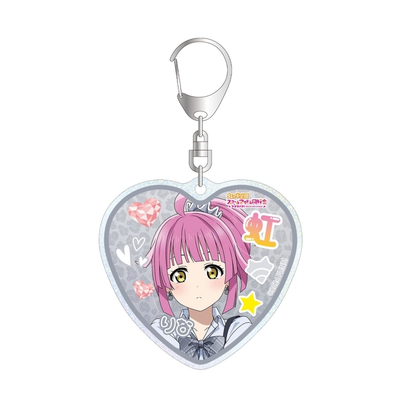 ラブライブ！虹ヶ咲学園スクールアイドル同好会 描き下ろし 天王寺璃奈 ギャル制服ver. グリッターアクリルキーホルダー