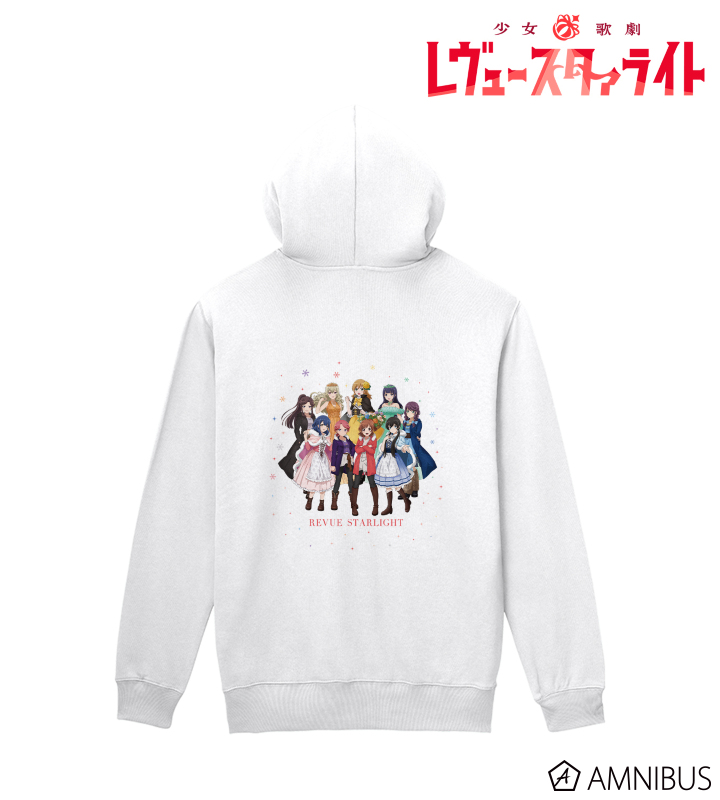 アニメ放送5周年記念 描き下ろし 集合 SNOW QUEENver. バックプリントジップパーカー/メンズ