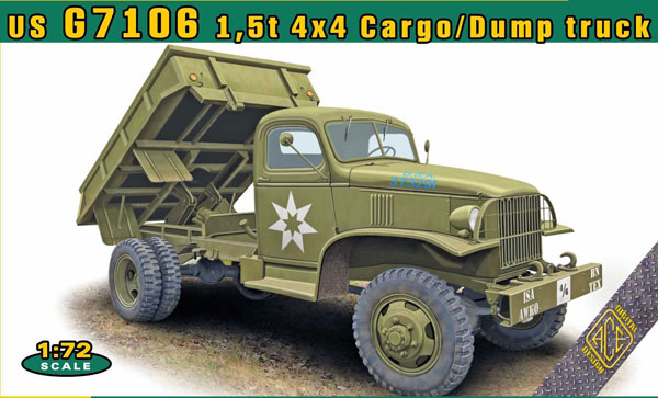 1/72 米・1,5トン4輪駆動ダンプトラック106型 プラモデル