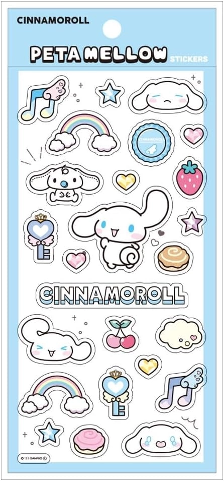 【在庫】   サンリオ ペタメロウステッカー シナモロール　ティーズファクトリー
