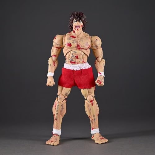 範馬刃牙 範馬勇次郎 アクションフィギュア 鬼の背中 人気 漫画 バキ フィギュア 塗装済み完成品 関節可動 部品変更可能 おもちゃ 人形 モデル ファン向け 子供 プレゼント おもちゃ 置物 オブジェ インテリア 寝室 オフィス カプセル玩具 ガチャガチャ 景品 かっこいい コレクション 誕生日プレゼント (範馬刃牙 ダメージver.)