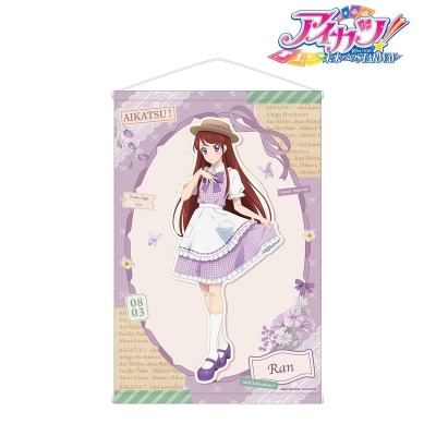 【グッズ-タペストリー】アイカツ！ 10th STORY ～未来へのSTARWAY～ 描き下ろし 紫吹 蘭 カントリーワンピースver. B2タペストリー【再販】