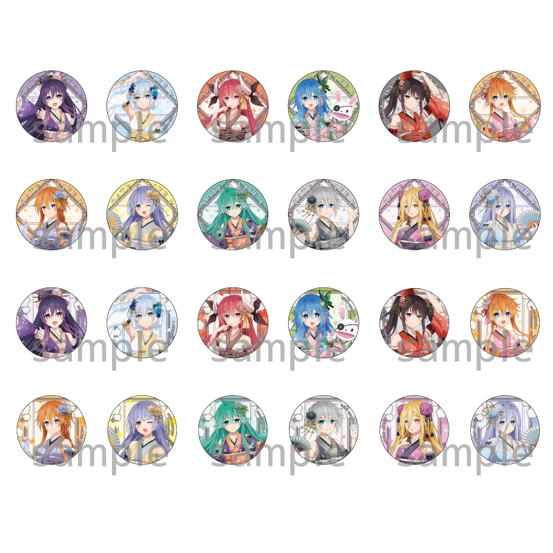 デート・ア・ライブⅤ カンバッジ(ランダム) 和服アイドル ver.【催事商品】