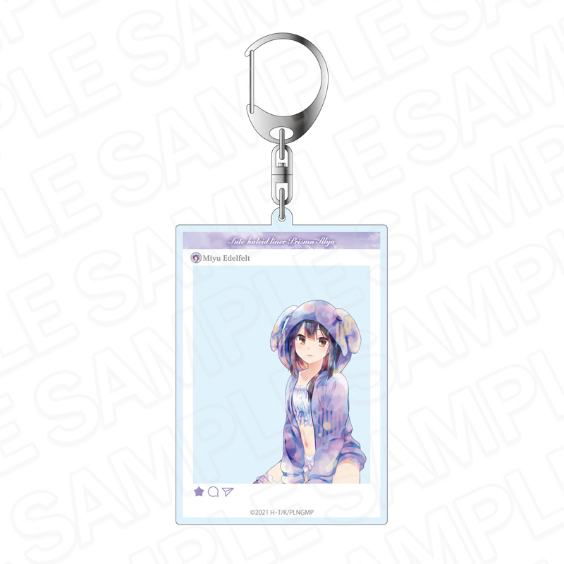劇場版Fate/kaleid liner プリズマ☆イリヤ Licht名前の無い少女_SNS風アクリルキーホルダー PALE TONE series 美遊 パジャマ ver.