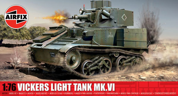 1/76 ヴィッカース軽戦車 Mk.VI プラモデル