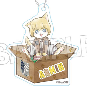 進撃の巨人 調査兵にゃん おなまえキーホルダー アルミン