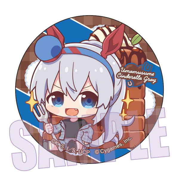 アニメ『ウマ娘 シンデレラグレイ』 缶バッジ タマモクロス(チョコレート)