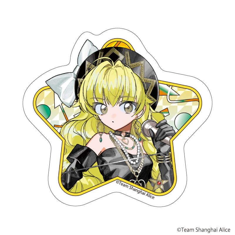 ダイカットステッカー「東方Project」02/霧雨魔理沙 レトロアイドルver.(描き起こしイラスト)