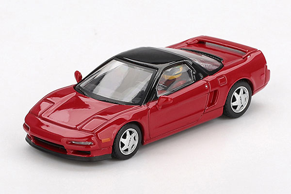 サンリッチ (Sunrich) MINI GT 1/64 ホンダ NS-X プロトタイプ ミッドシップスポーツ 1989 アイルトン・セナ フィギュア付 (左ハンドル) 完成品 MGT01075-L