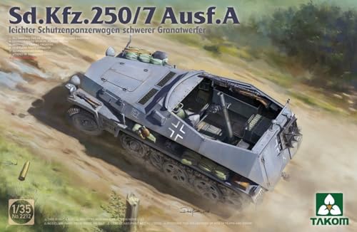 タコム 1/35 Sd.Kfz.250/7 A型 軽装甲兵員輸送車 自走迫撃砲型 プラモデル TKO2212
