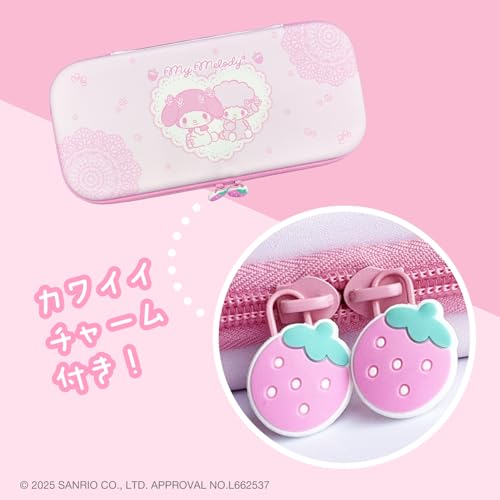 アローン(Allone) ゲーム用EVAカラーケースサンリオキャラクターズ2 マイメロディ 14.5×4×30cm Switch2対応 持ち運びに便利 傷や汚れから保護 ダブルファスナー 内側ポケット付 軽量 サンリオ かわいい 推しキャラ ALG-NS2EPMM