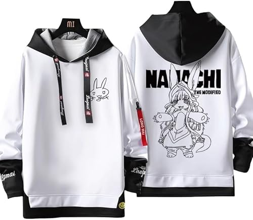 TAOYX(夕方) メイドインアビス パーカー 長袖 リコ レグ ナナチ ミーティ 烈日の黄金郷 日常服 運動パーカー 春夏 フード付き コスプレ 衣装 トップス 防風 肌着 贈り物 プレゼント 上着 コスチューム (3,2XL)