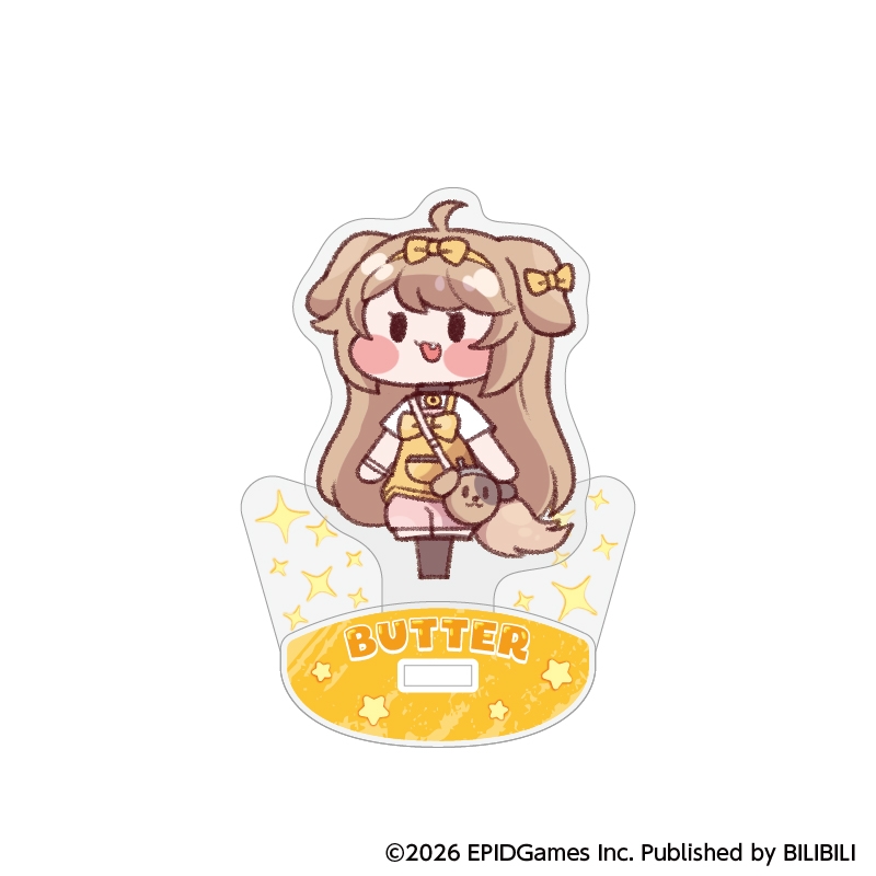 トリッカル・もちもちほっぺ大作戦 ゆらゆらアクリルスタンド：バター【催事商品】