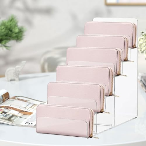 QUXVUIS ライザー陳列棚透明アクリルライザー陳列棚ショーケースジュエリーハンドバッグ財布財布とメガネ財布財布メガネオーガナイザーホルダー