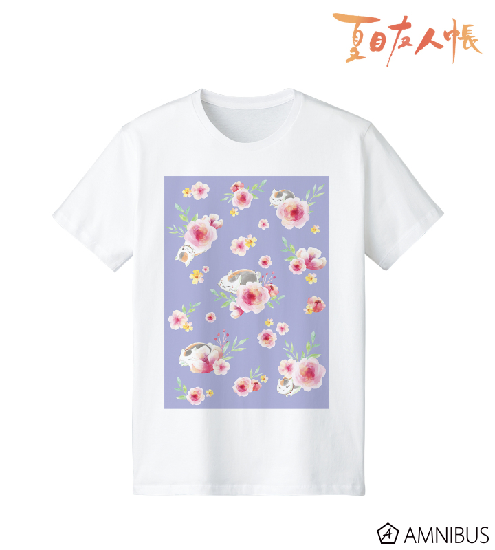 ニャンコ先生 Ani-Art Tシャツ ムラサキ/レディース