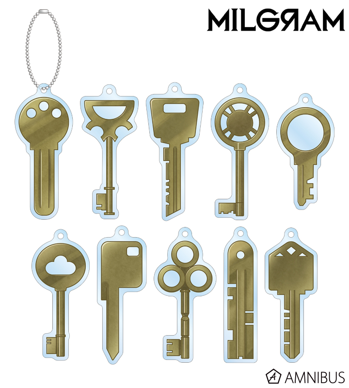 トレーディング 鍵モチーフ アクリルキーホルダー