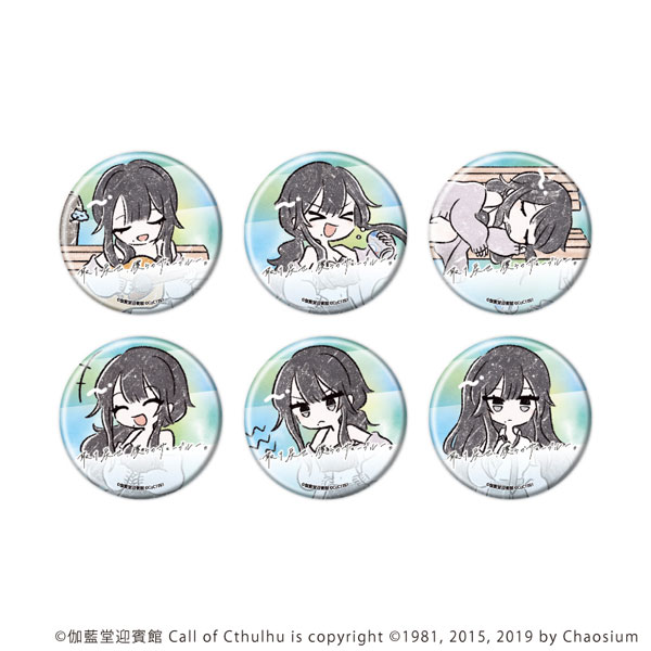 缶バッジ「凍夏」02/グラフアートイラスト 6個入りBOX