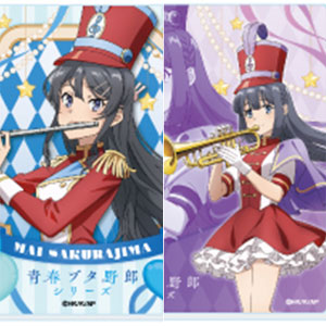 アクリルカード「『青春ブタ野郎』シリーズ」 01/マーチングバンドver. 描き下ろしイラスト 8個入りBOX