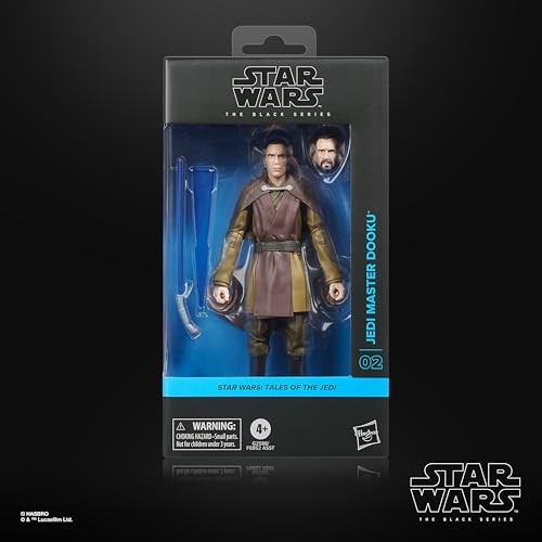 ハズブロ（Hasbro）スター・ウォーズ STAR WARS ブラックシリーズ スター・ウォーズ：テイルズ・オブ・ジェダイ ジェダイ・マスター ドゥークー プレミアム コレクション用 15cm アクションフィギュア G2588 正規品