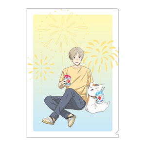 夏目友人帳 クリアファイル 夏目貴志＆ニャンコ先生 サマーVer.